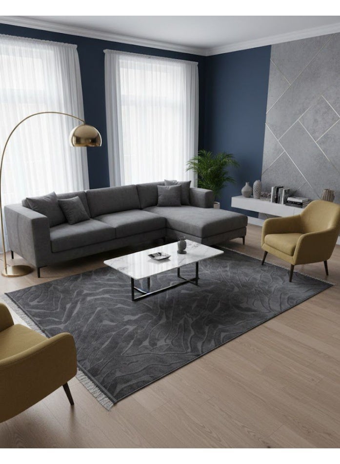 Jacquard faux fur rug alternative, laser engraved, dot-grain backing, anti-slip treatment, size 200*300cm